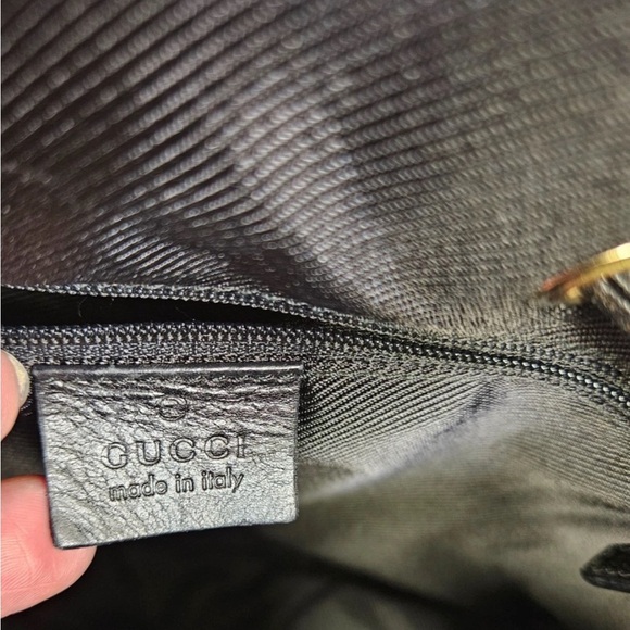 Gucci Black and Beige Shoulder Bag - Picture 9 of 16